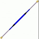 Fire Staff  120cm  50mm Kevlar Wicks   Blue Grip