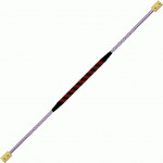 Fire Staff  1  65mm Kevlar Wicks  40cm Black Red